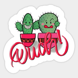 Funny cactus friends Sticker
